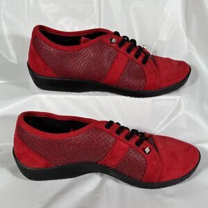 Arcopedico Portugal Leta Red Lytech Arch Support Travel Sneakers • Women’s Sz 9